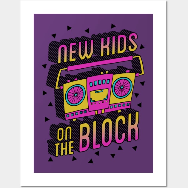 NKOTB RETRO 80S Wall Art by Dansu_creative